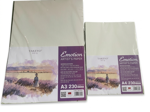Giấy vẽ Romance 230gsm - Taiwan Emotion 10 tờ/ xấp - A3/ A4/ A5/ A6