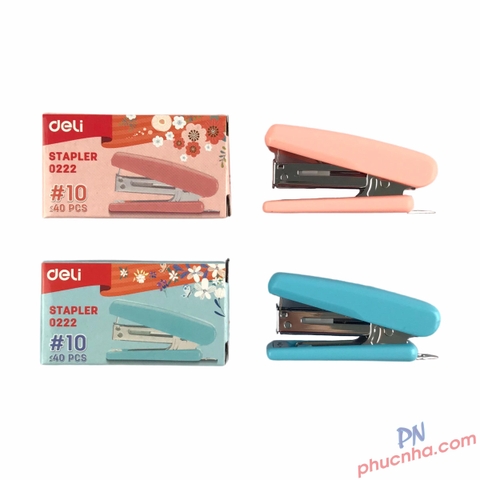 Bấm kim Deli 0222 mini số 10 (24)