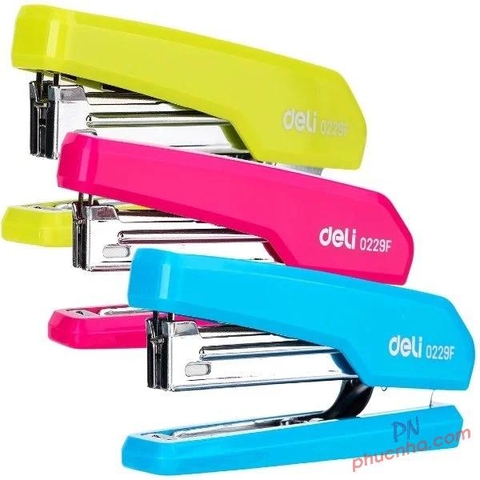Bấm kim Deli 0229F no. 10 (2 băng kim) (12)