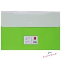 Bìa nút F4 2 ngăn Deli F10732 (12)