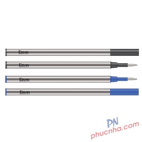 Ruột bút gel nắp Eras E132 0.7mm - Mực xanh (1 ruột/ vỉ giấy)