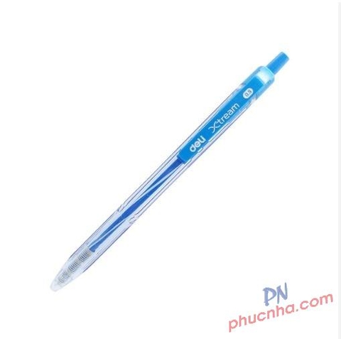 Bút bi Deli Q28 0.5mm mực xanh (12)