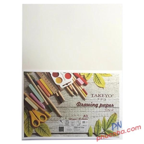 Giấy Vẽ Takeyo 20 tờ 100gsm