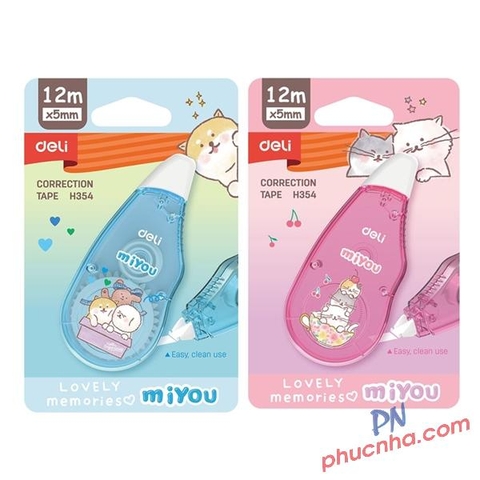 Bút xóa kéo Deli H354 12m x 5mm (24)