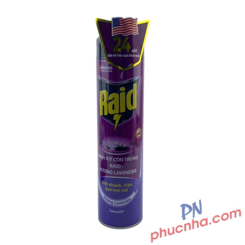 Bình xịt côn trùng Raid 600ml (12)