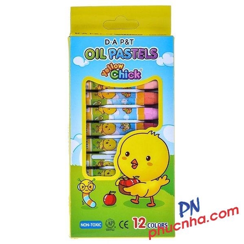 Bút sáp màu dầu D.A P&T Con gà hộp giấy 12 màu/ 18 màu/ 24 màu/ 36 màu/ 48 màu