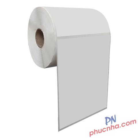 Giấy decal nhiệt in tem ,nhãn, mã vạch, đơn hàng 1 tem 100x150mm x 50m A6 - cây 2 cuộn