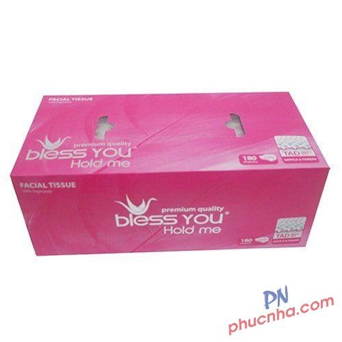 Khăn giấy lụa Bless You À La Vie 2 lớp hộp 180 tờ (60)