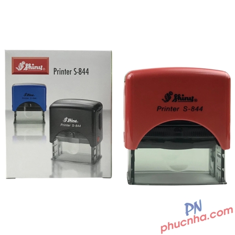 Dấu Shiny S-844/ S-854 KT 58x22mm  - Mực sẵn Xanh / Đỏ / Đen