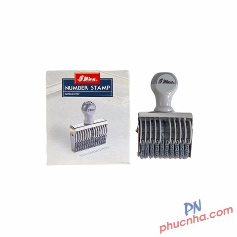 Dấu đóng số xoay chấm mực Shiny