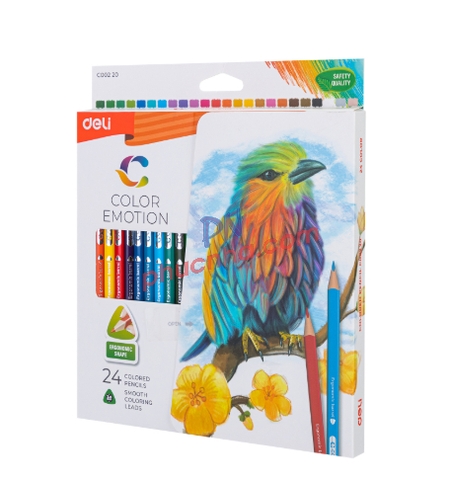 Bút chì màu 24 màu Deli C00220