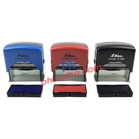 Dấu - Thẻ mực Shiny S-308 45x10mm