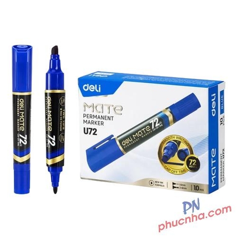Bút lông dầu 2 đầu Deli U72 (10)