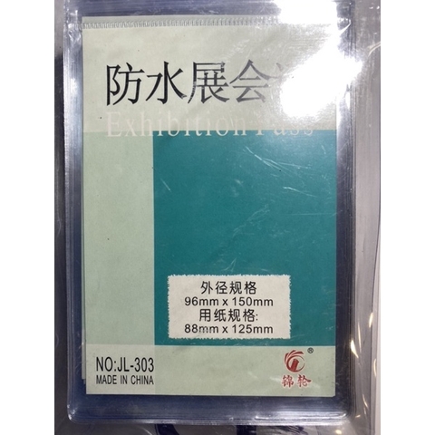 Bảng tên đứng JL-307, 303 8.8x12.5cm dẻo có gài (50)