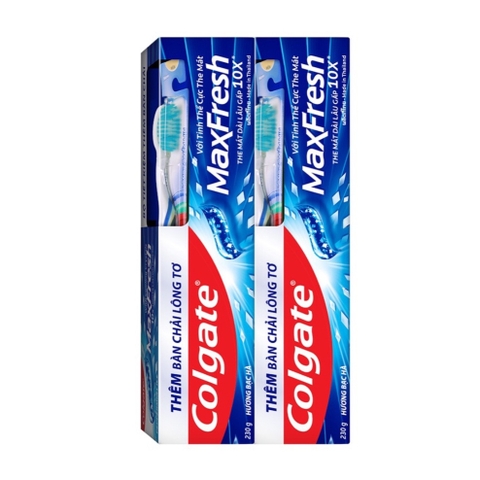 Kem Đánh Răng Colgate Maxfresh Hương Bạc Hà 225g + Bàn Chải Lông Tơ (36)
