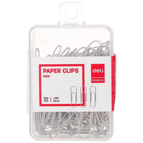 Kẹp giấy tròn Deli 0025 29mm (10)