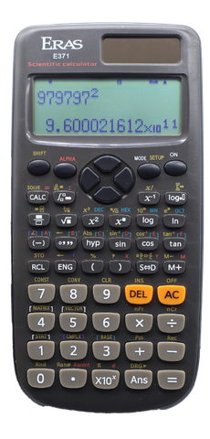 Máy tính khoa học Eras E371 (12 số, 417 chức năng, bảo hành 3 năm)