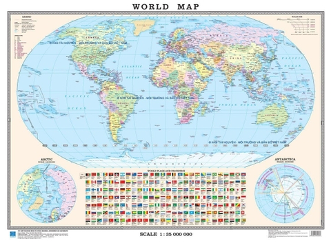 Bản đồ hành chính khổ A0 - Bản đồ Thế giới/ Bản đồ hành chính Việt Nam
