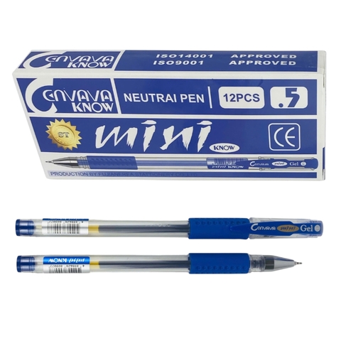 Bút gel Cenvava Mini Known 0.5mm ngòi ST (12) - bút mực nước, bút gel bi nước