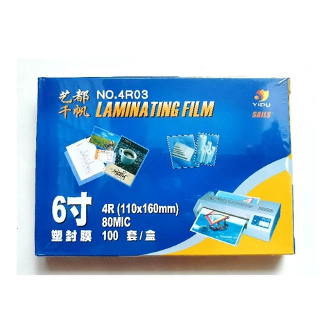 Nhựa ép 110x160mm A6 80mic Yidu