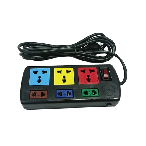 Ổ cắm điện kéo dài Lioa 3D3S52 (5m x 2 lõi, 3 ổ 3, 3 ổ 2)