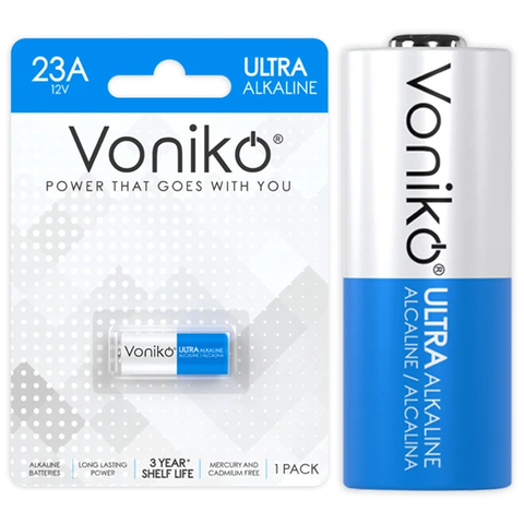 Pin Alkaline, pin kiềm Voniko 23A 12V (1 viên/ vỉ)