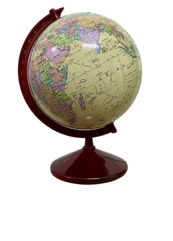 Quả cầu hành chính, Quả địa cầu đế gỗ - trung phi 23 (màu vàng)