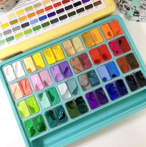 Màu nước Gouache Miya Himi Twin Split Cup 12g 112 màu/ 36 màu