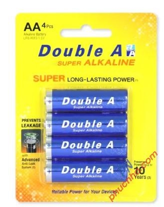Pin Alkaline Double A (4 viên/ vỉ) (10) - AA S11/B21 2A/ AAA S12/B21 3A