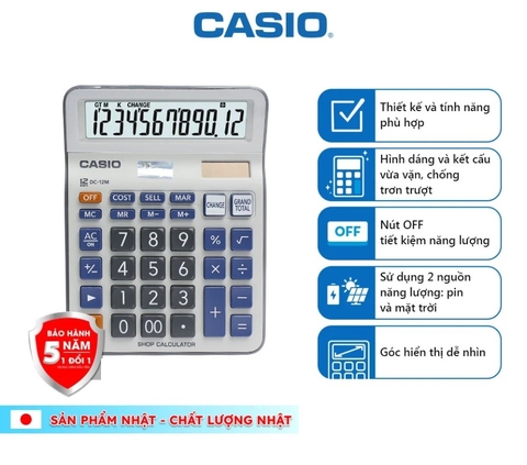 Máy tính Casio DC-12M