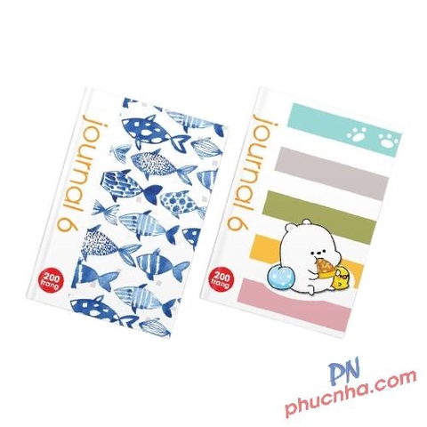 Sổ bìa cứng Hải Tiến Journal 6 7536 200tr 70gsm A5