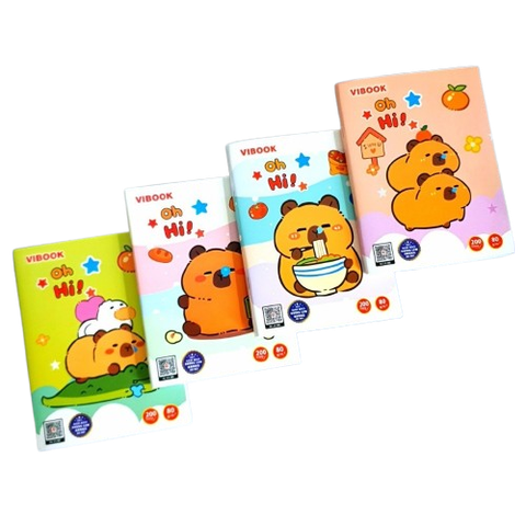 Tập HS Vĩnh Tiến Happy "oh hi" capypara 200tr 80gsm 4 ô ly (5/50)