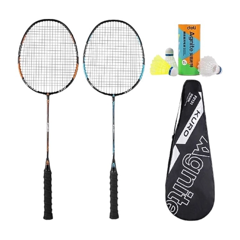 Vợt cầu lông 2 cây + 3 quả cầu Deli Agnite F2131