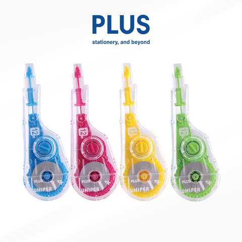 Băng xóa kéo Plus WH-105T V+ 5mmx12m (10/100) thế hệ mới – Dễ thay ruột, thiết kế công thái học