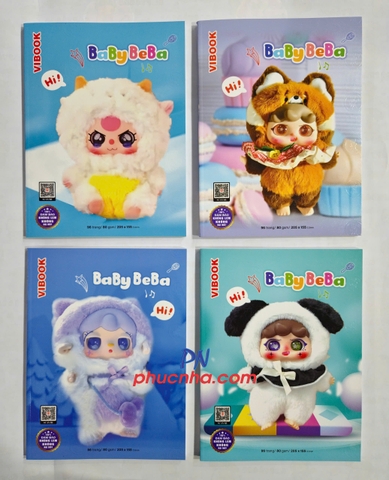 Tập HS Vĩnh Tiến Baby Beba 96tr 80gsm 4 ô ly (10/100)