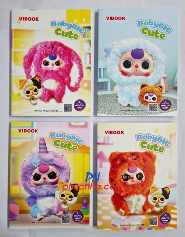 Tập HS Vĩnh Tiến BabyBig Cute 100tr 100gsm 4 ô ly (5/100)