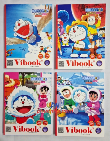 Tập HS Vĩnh Tiến Doremon 100tr 100gsm 4 ô ly (5/100)
