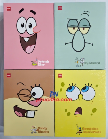 Tập HS Deli B550 Patrick star 96tr 70gsm 4 ô ly (10/100)