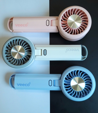Quạt sạc cầm tay Veeco VMF-03, xoay 90 độ