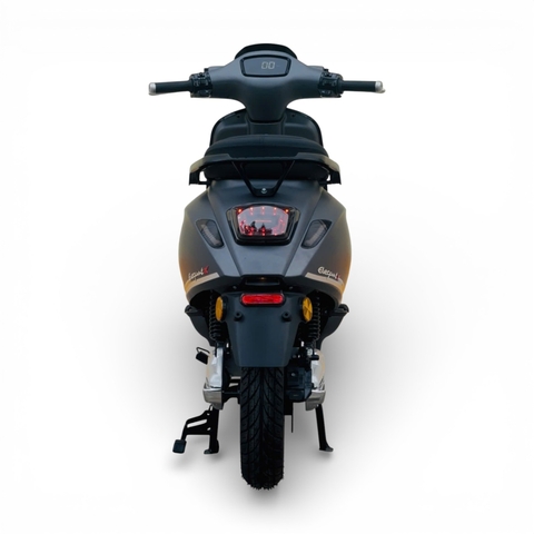 Xe máy điện Hugo Elegant X màu ghi sần