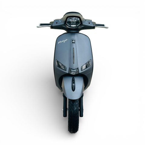 Xe máy điện Hugo Elegant X màu ghi sần