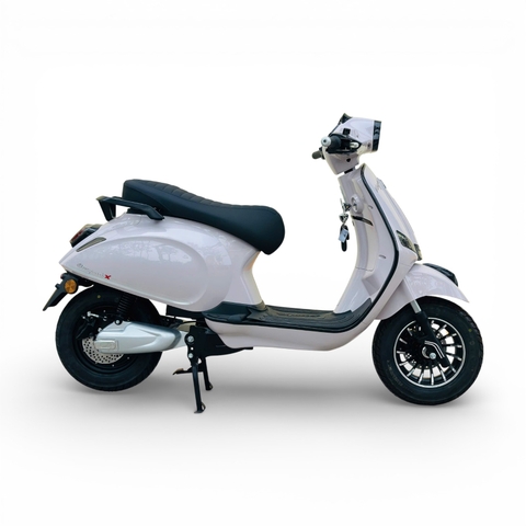 Xe máy điện Hugo Elegant X màu hồng nhạt