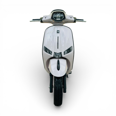 Xe máy điện Hugo Elegant X màu hồng nhạt