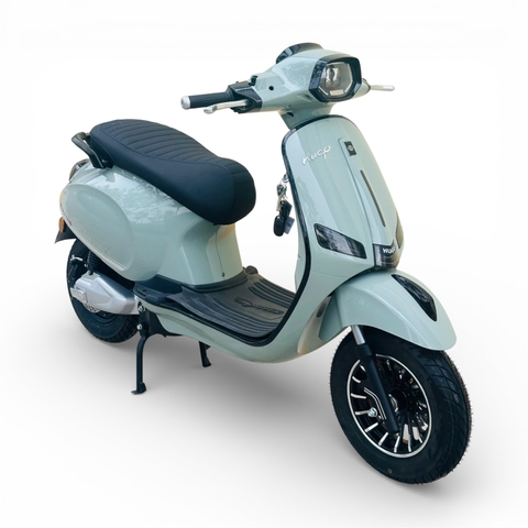 Xe máy điện Hugo Elegant X màu xi măng