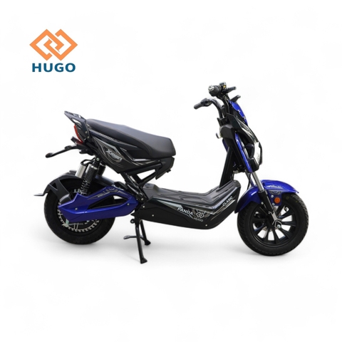 Xe máy điện Hugo-Panda mặt nạ xanh dương