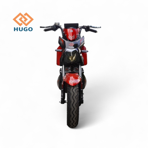 Xe máy điện Hugo Panda đỏ đen