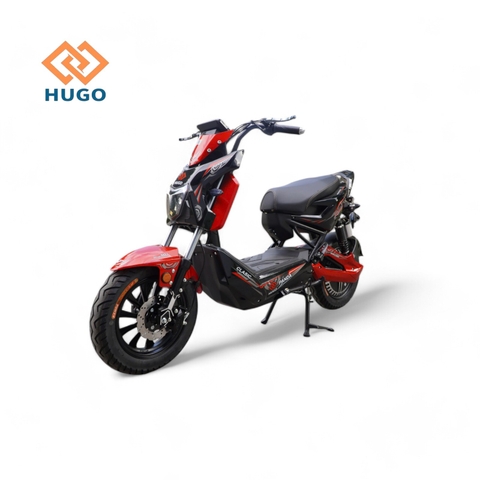 Xe máy điện Hugo Panda đỏ đen
