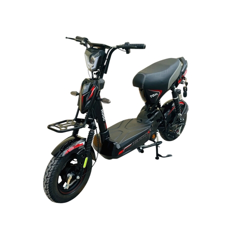 Xe đạp điện Hugo Jerry 20A màu đen tem đỏ