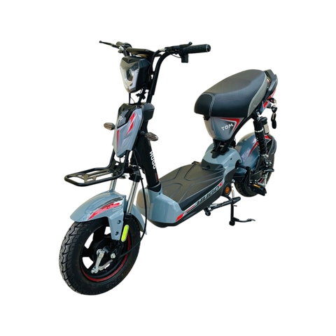 Xe đạp điện Hugo Tom 12a màu xanh ngọc