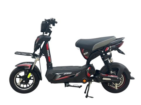 Xe đạp điện Hugo Jerry 20A màu đen tem đỏ